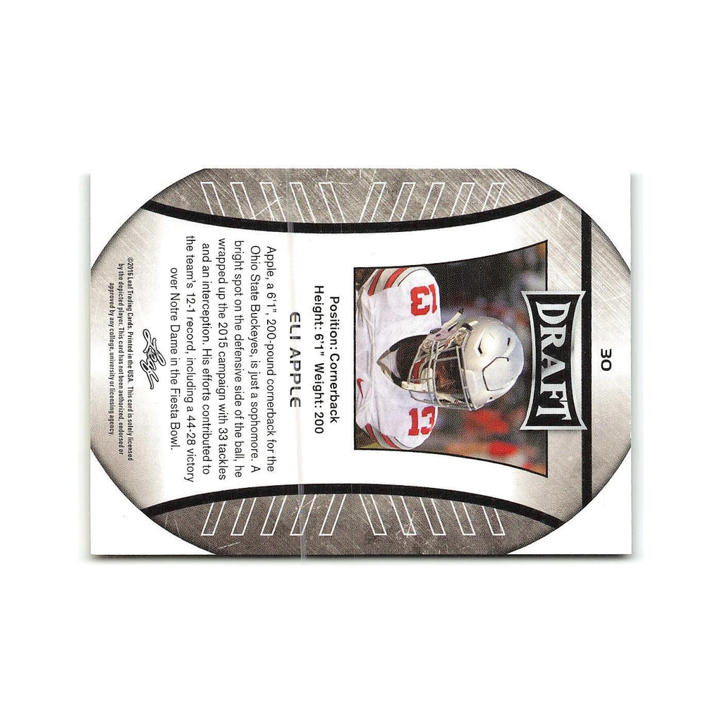 Eli Apple 2016 Leaf Draft #30 Ohio State Buckeyes Football Card NM