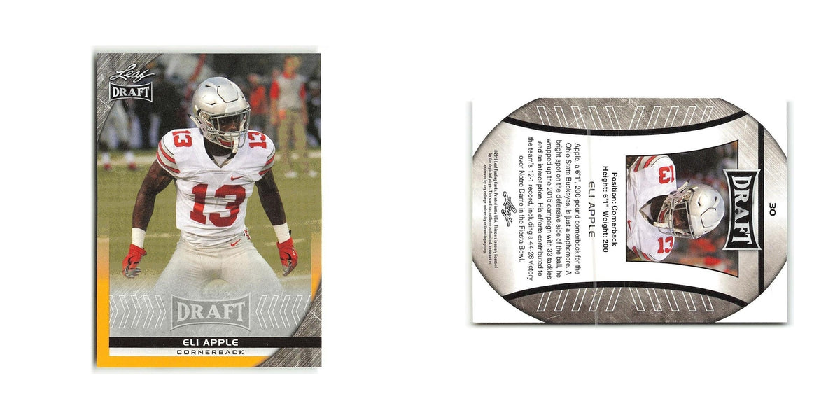 Eli Apple 2016 Leaf Draft #30 Ohio State Buckeyes Football Card NM
