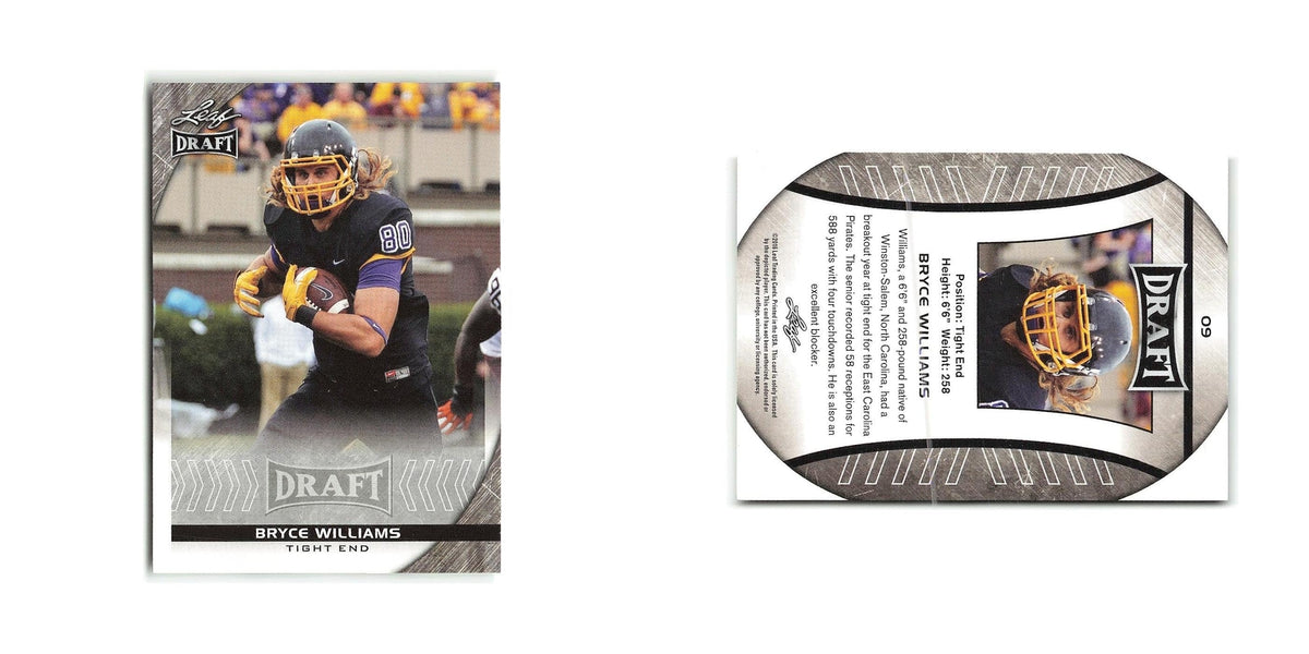 Bryce Williams 2016 Leaf Draft #9 East Carolina Pirates Football Card NM