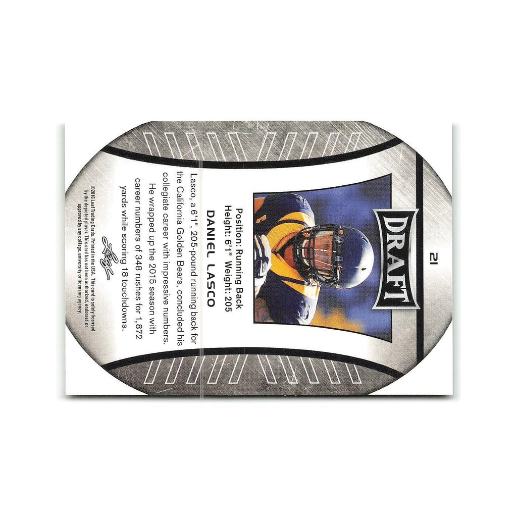 Daniel Lasco 2016 Leaf Draft #21 California Golden Bears Football Card NM