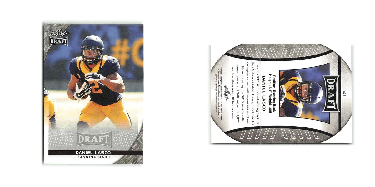 Daniel Lasco 2016 Leaf Draft #21 California Golden Bears Football Card NM