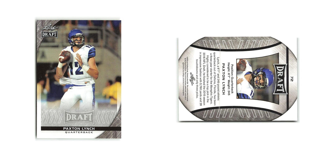 Paxton Lynch 2016 Leaf Draft #72 Memphis Tigers Football Card NM