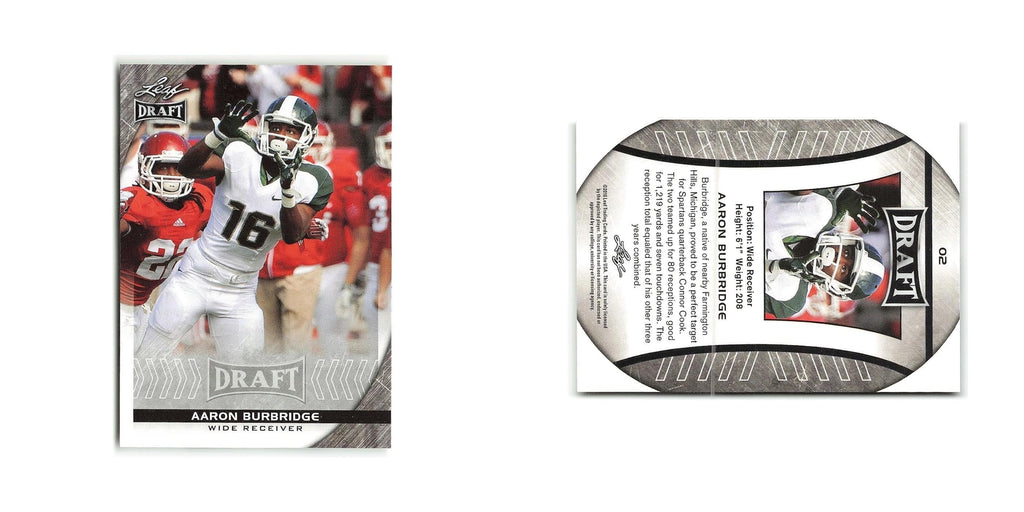 Aaron Burbridge 2016 Leaf Draft #2 Football Card NM