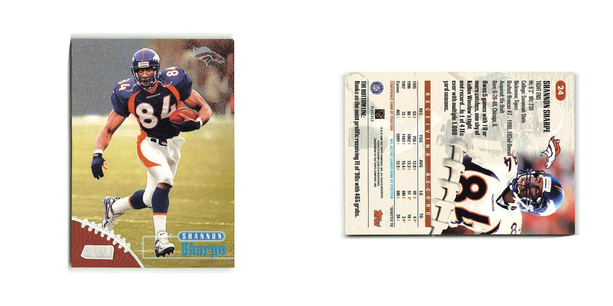 Shannon Sharpe 1998 Stadium Club #24 Denver Broncos Football Card NM