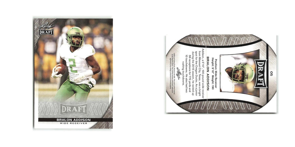 Bralon Addison 2016 Leaf Draft #5 Oregon Ducks Football Card NM