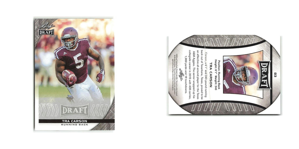 Tra Carson 2016 Leaf Draft #83 Texas A&M Aggies Football Card NM