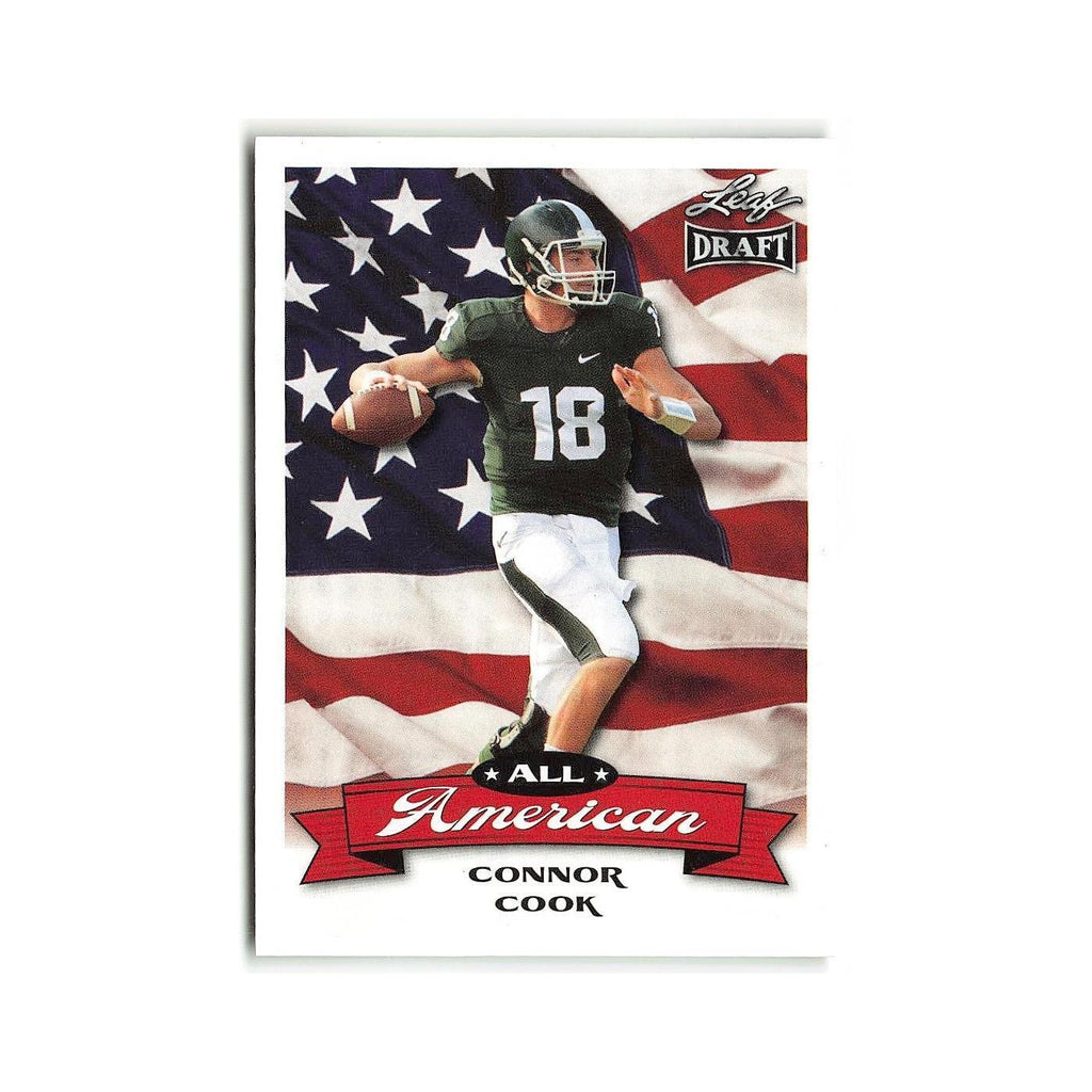Connor Cook 2016 Leaf Draft All American #AA-03 Michigan State Spartans NM