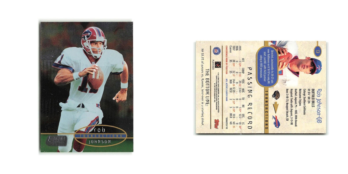 Pat Johnson 1998 Stadium Club #13 Baltimore Ravens Football Card NM