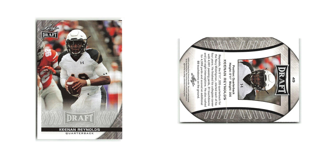 Keenan Reynolds 2016 Leaf Draft #49 Navy Midshipmen Football Card NM