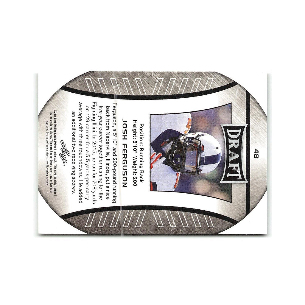 Josh Ferguson 2016 Leaf Draft #48 Illinois Fighting Illini Football Card NM