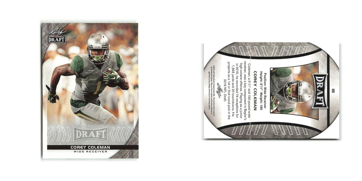 Corey Coleman 2016 Leaf Draft #18 Baylor Bears Football Card NM