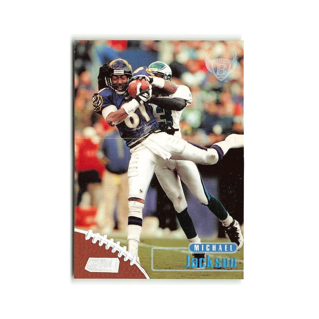 Michael Jackson 1998 Topps Stadium Club #108 Baltimore Ravens Football Card NM
