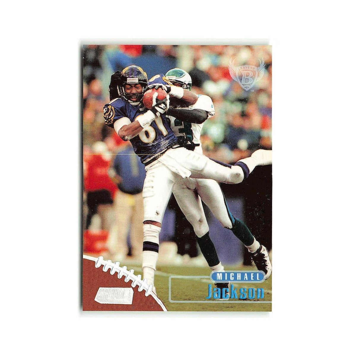 Michael Jackson 1998 Topps Stadium Club #108 Baltimore Ravens Football Card NM