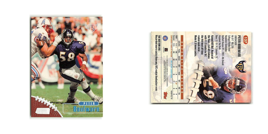 Peter Boulware 1998 Stadium Club #137 Baltimore Ravens Football Card NM