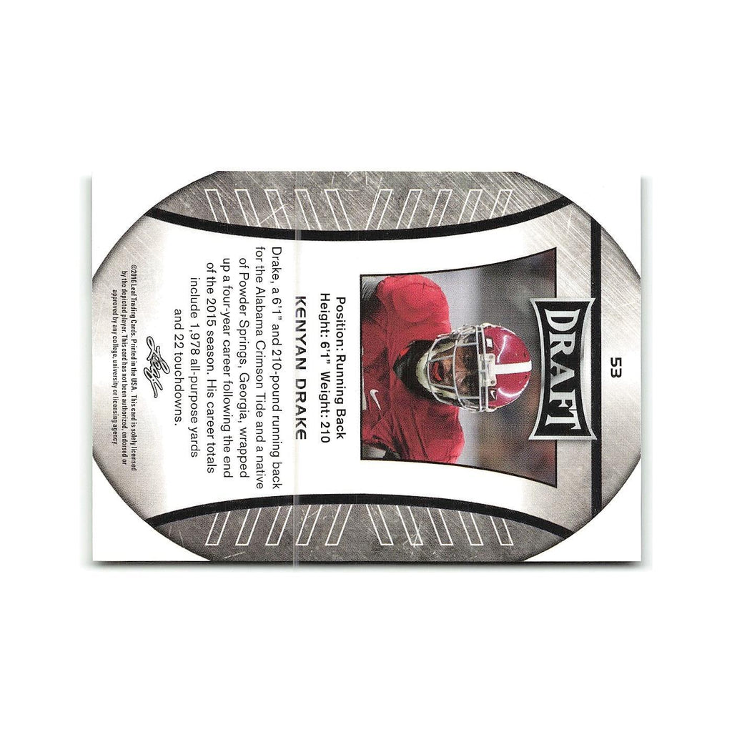 Kenyan Drake 2016 Leaf Draft #53 Alabama Crimson Tide Football Card NM