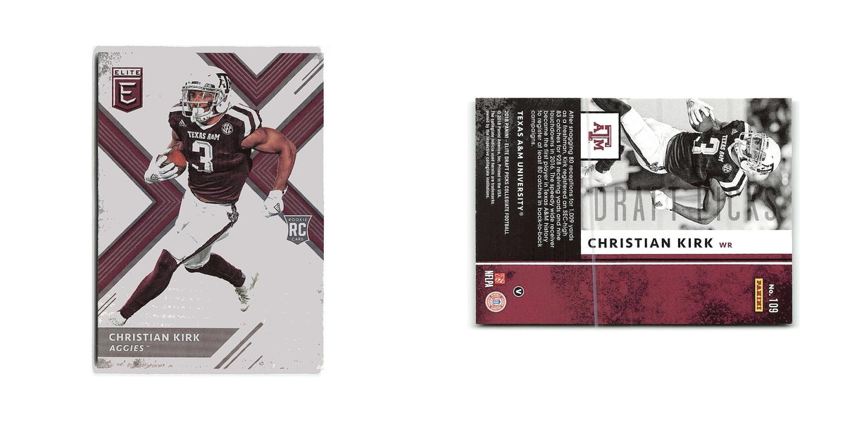 Christian Kirk Rookie 2018 Panini Elite Draft Picks #109 Texas A&M Aggies NM