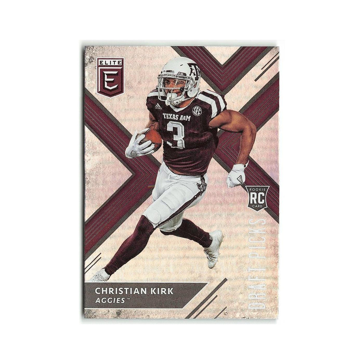 Christian Kirk Rookie 2018 Panini Elite Draft Picks #109 Texas A&M Aggies NM