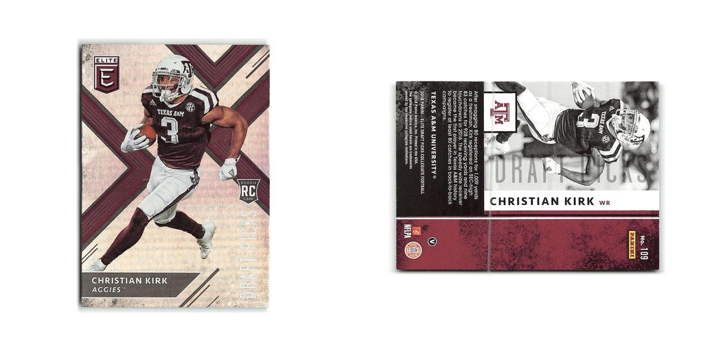 Christian Kirk Rookie 2018 Panini Elite Draft Picks #109 Texas A&M Aggies NM