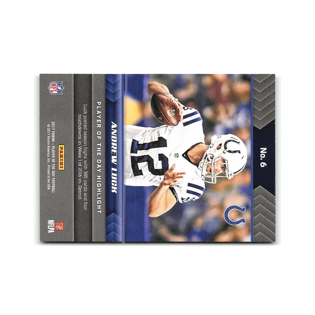 Andrew Luck Christian McCaffrey 2017 NFL Player of the Day #6 NM