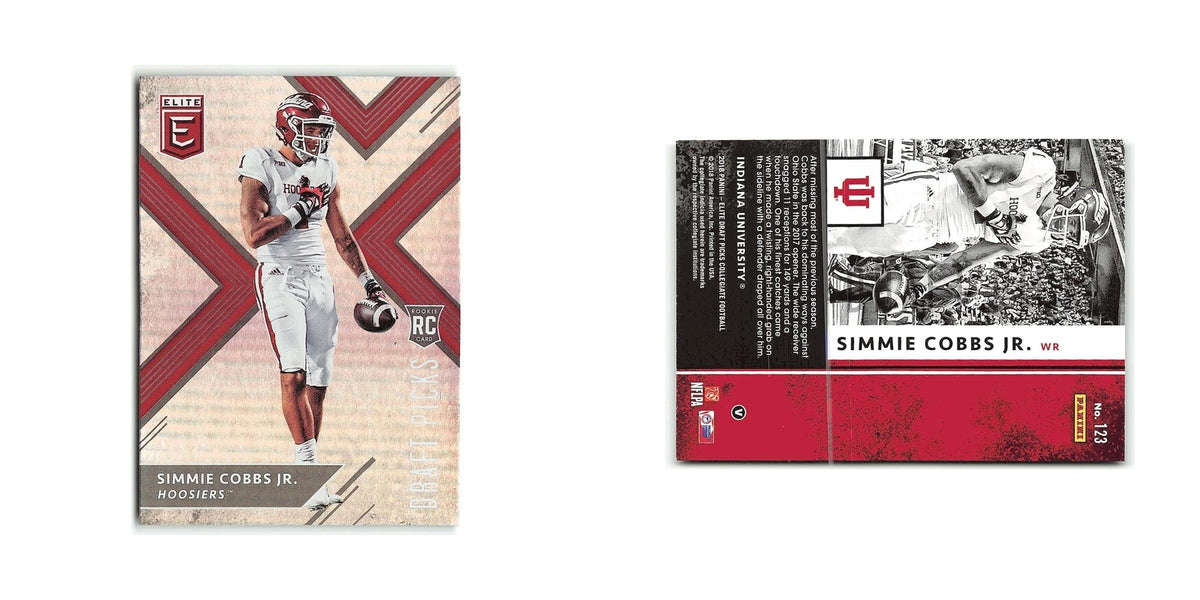 Simmie Cobbs Jr. Rookie 2018 Panini Elite Draft Picks #123 Indiana Hoosiers NM