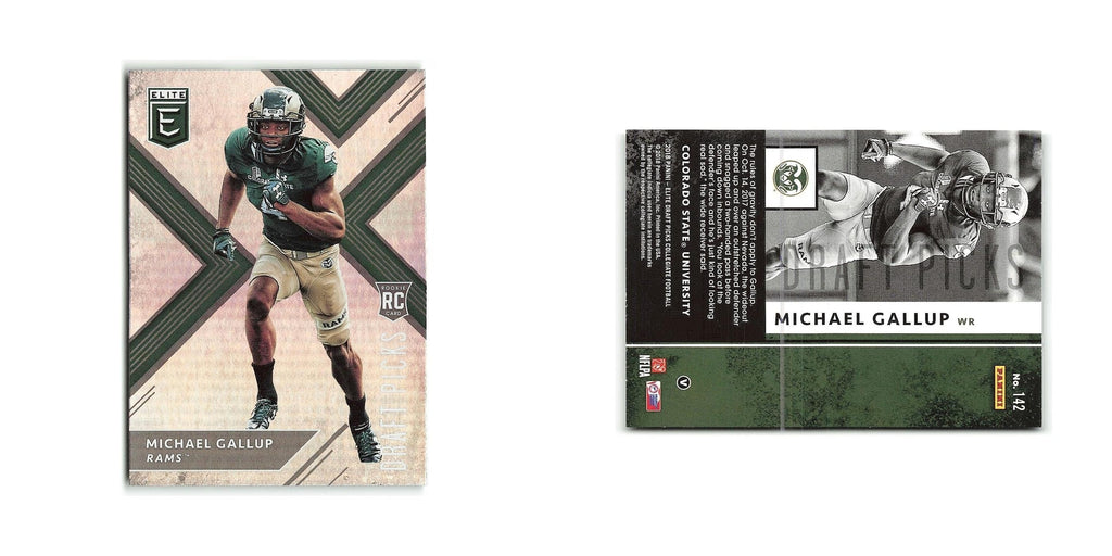 Michael Gallup Rookie 2018 Panini Elite Draft Picks #142 Colorado State Rams NM