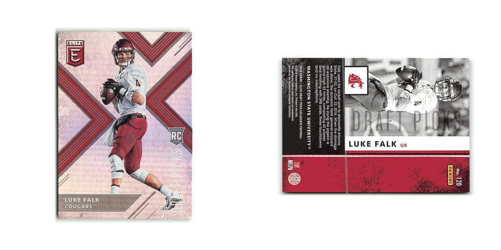 Luke Falk Rookie 2018 Panini Elite Draft Picks #120 WSU Cougars Football Card NM