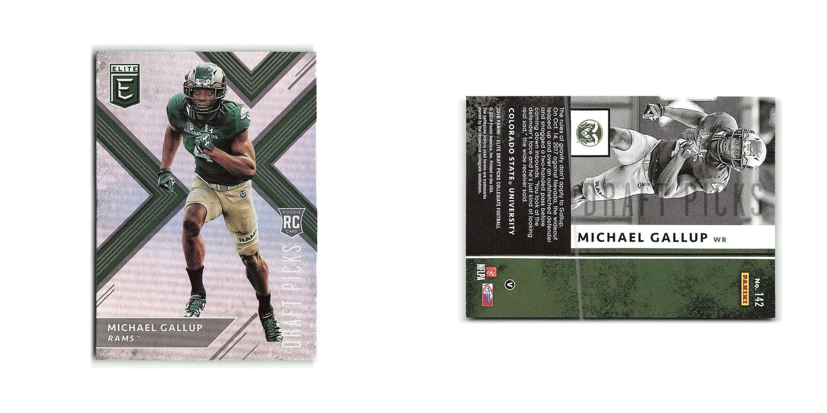 Michael Gallup Rookie 2018 Panini Elite Draft Picks #142 Colorado State Rams NM