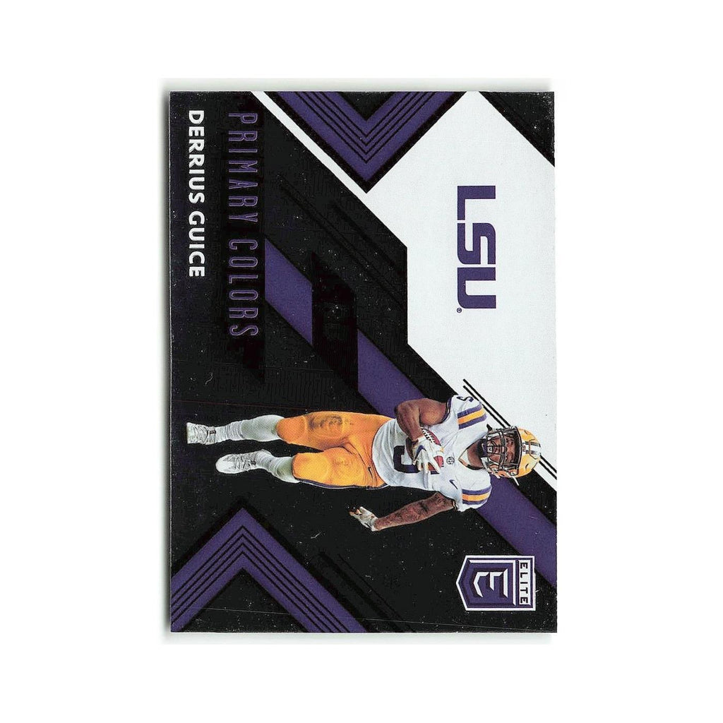 Derrius Guice Rookie 2018 Panini Elite Draft Picks #5 LSU Tigers NM