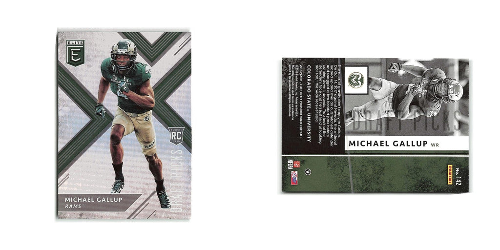 Michael Gallup Rookie 2018 Panini Elite Draft Picks #142 Colorado State Rams NM