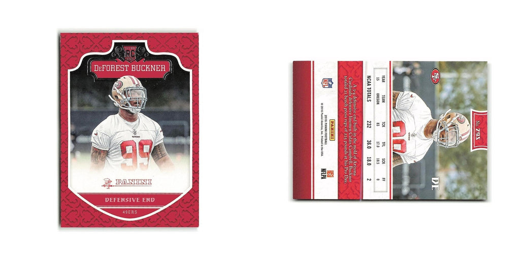 DeForest Buckner Rookie 2016 Panini #295 San Francisco 49ers Football Card NM