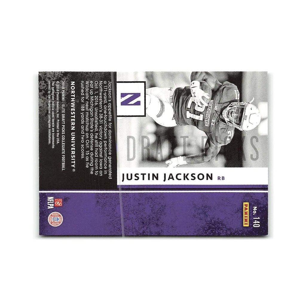 Justin Jackson Rookie 2018 Panini Elite Draft Picks #140 NM