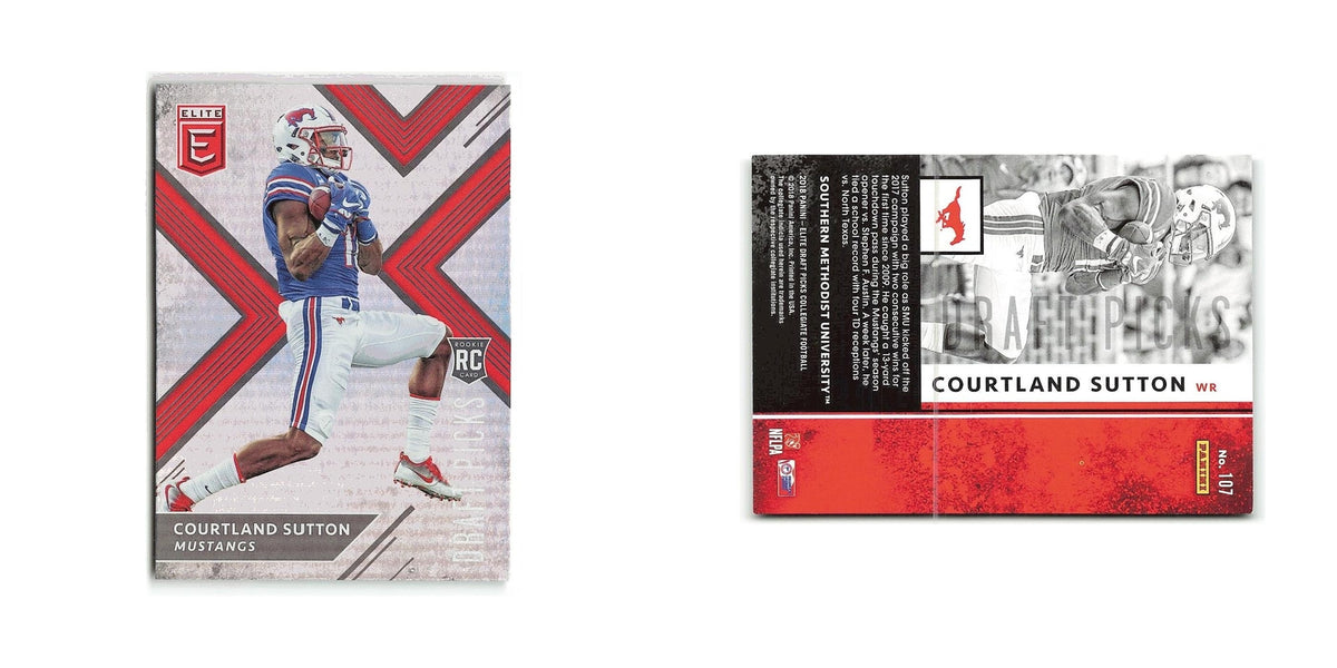 Courtland Sutton Rookie 2018 Panini Elite Draft Picks #107 SMU Mustangs NM
