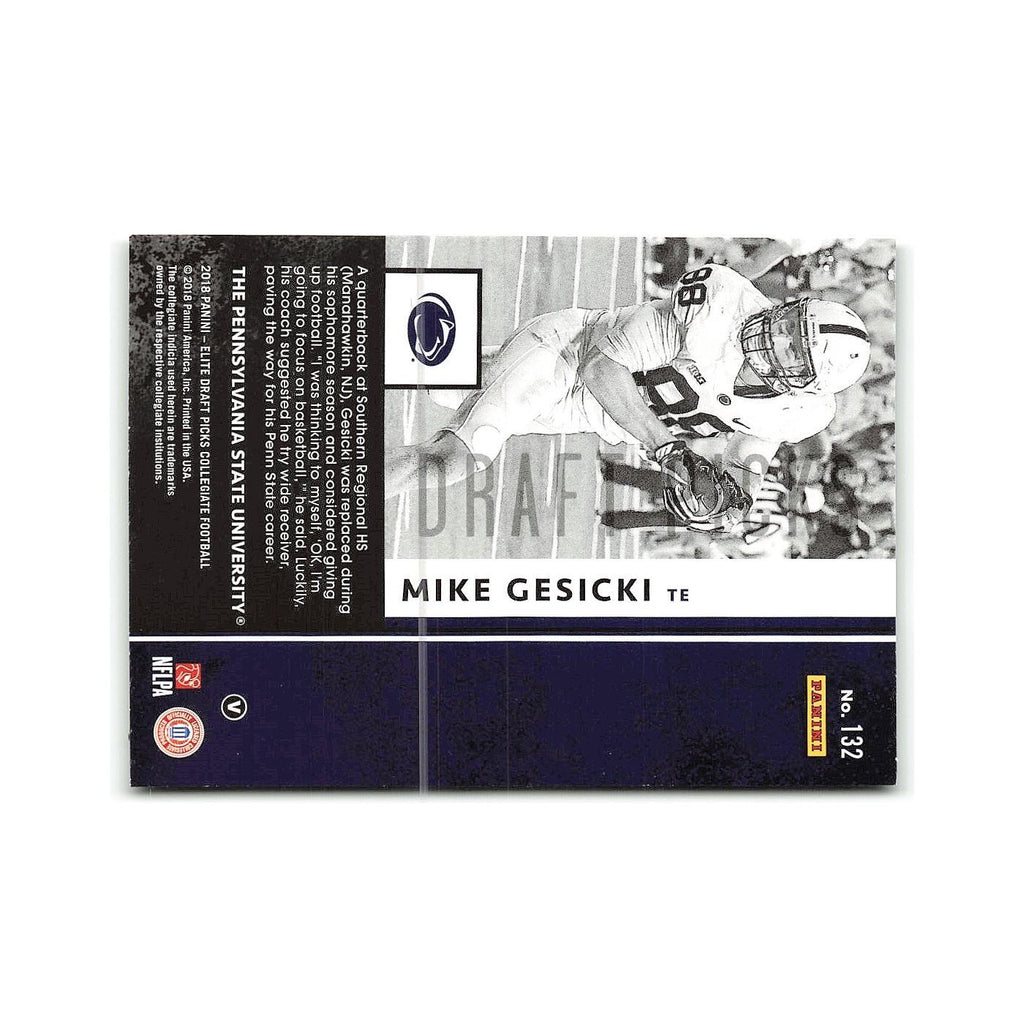 Mike Gesicki Rookie 2018 Panini Elite Draft Picks #132 NM