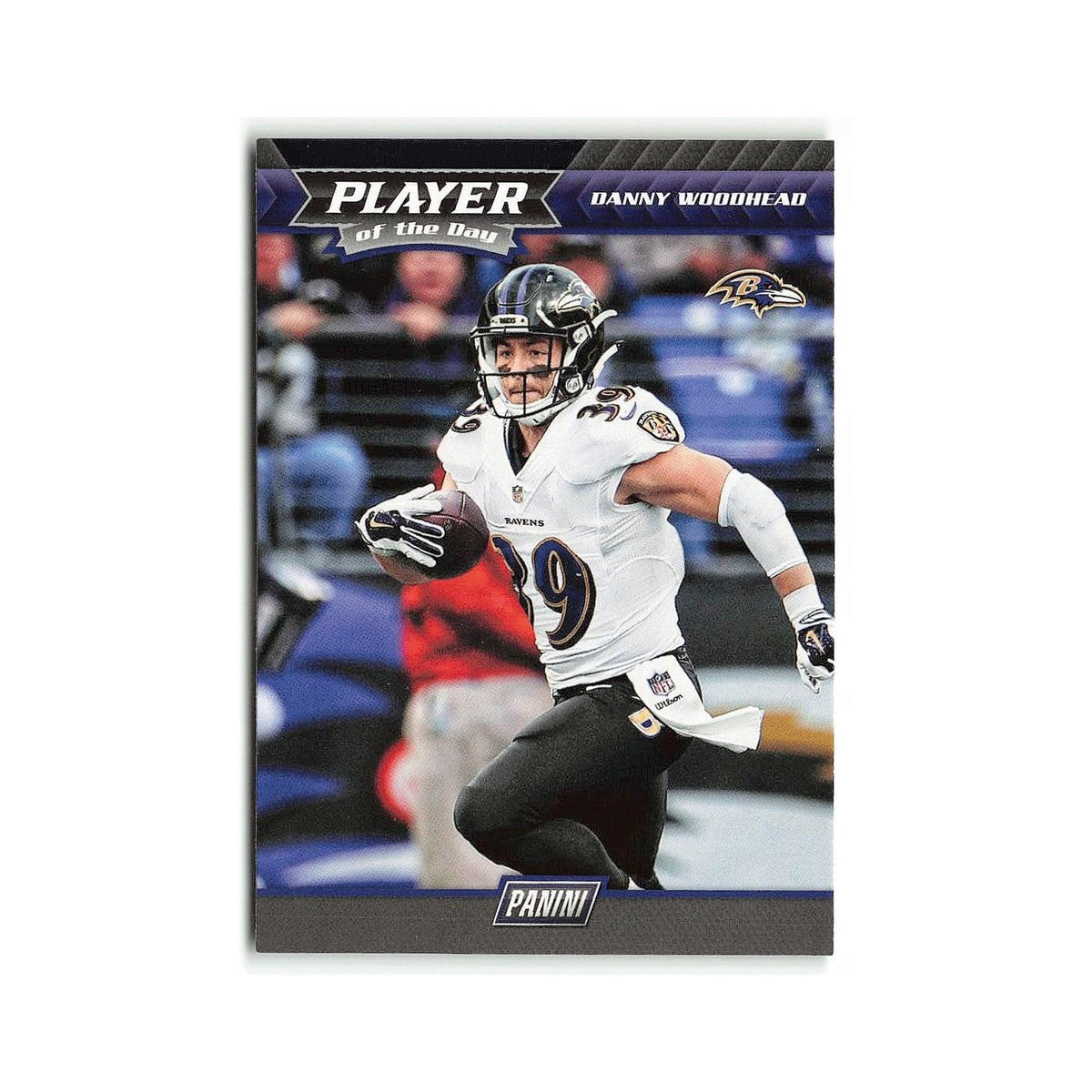 Danny Woodhead 2017 NFL Player of the Day #9 Baltimore Ravens Football Card NM