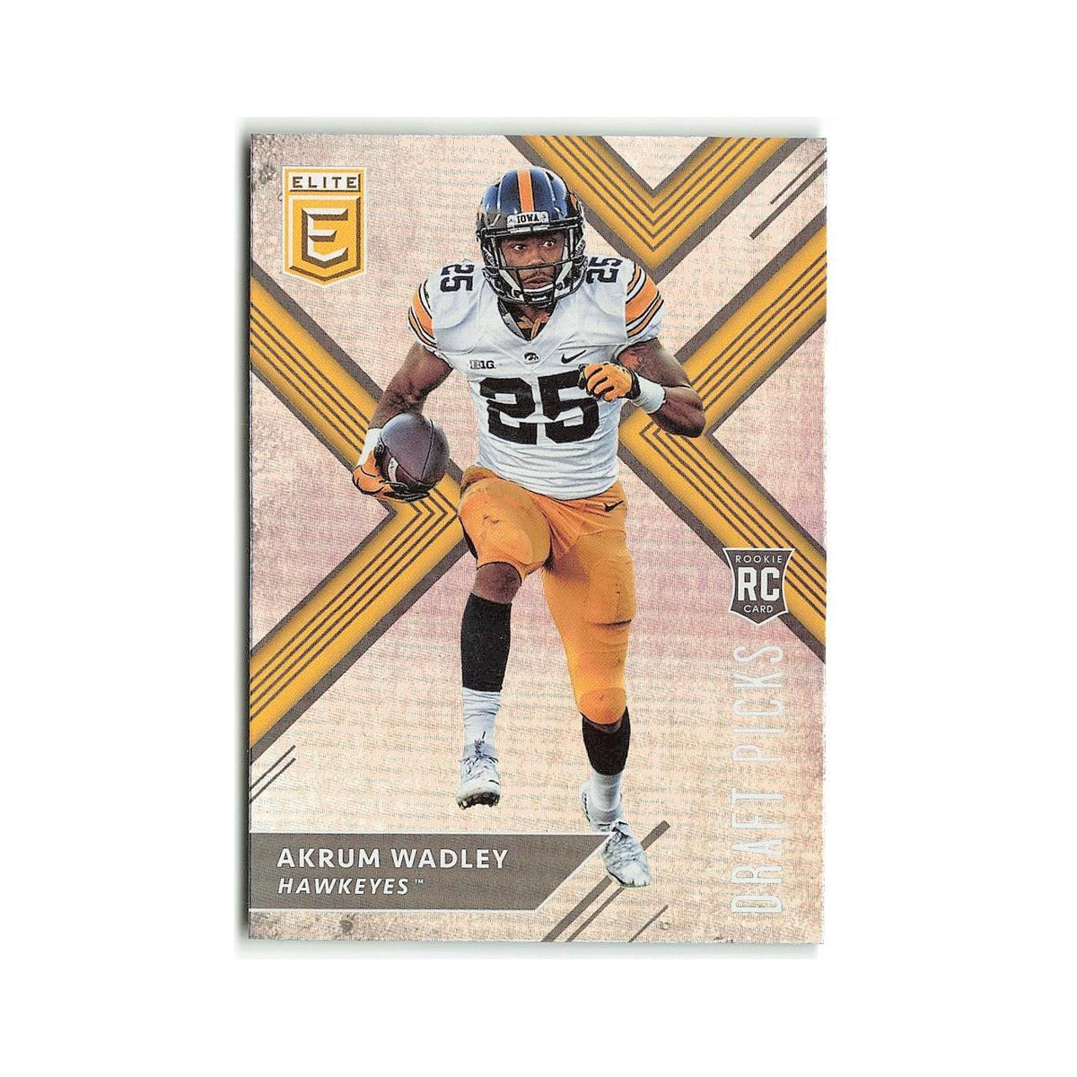 Akrum Wadley Rookie 2018 Panini Elite Draft Picks #147 Iowa Hawkeyes NM