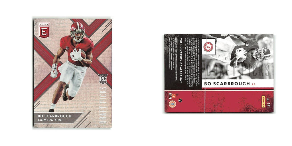 Bo Scarbrough Rookie 2018 Panini Elite Draft Picks #121 Alabama Crimson Tide NM