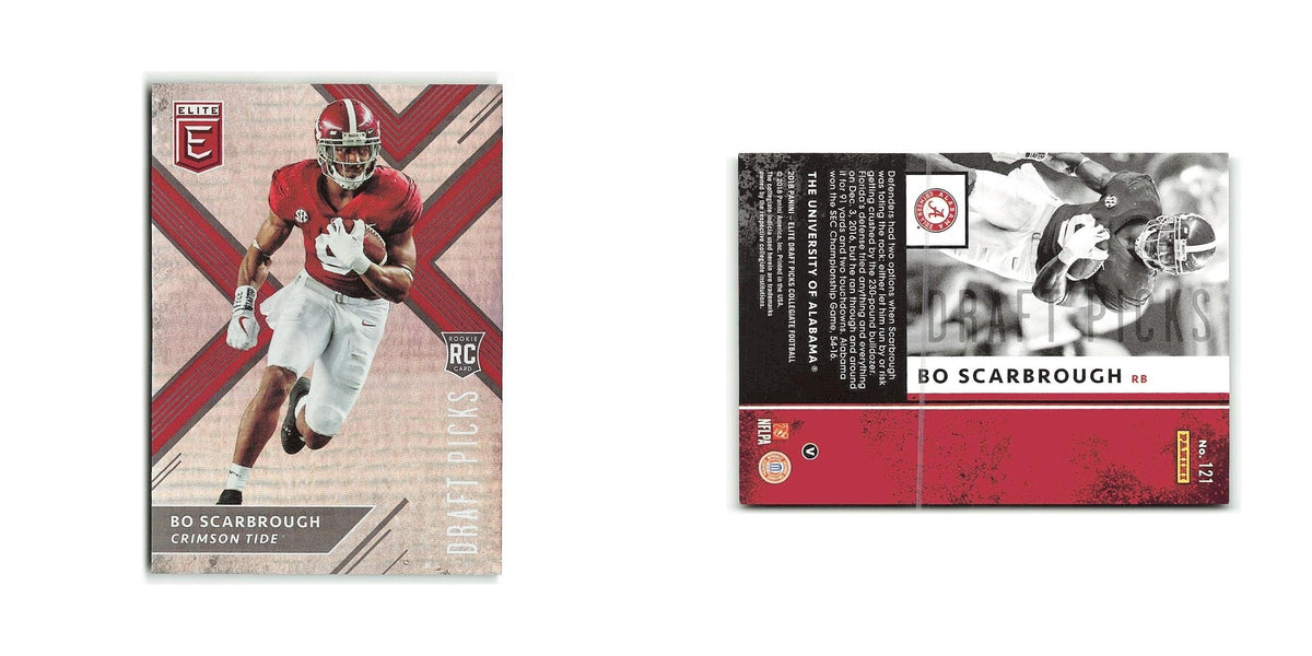 Bo Scarbrough Rookie 2018 Panini Elite Draft Picks #121 Alabama Crimson Tide NM