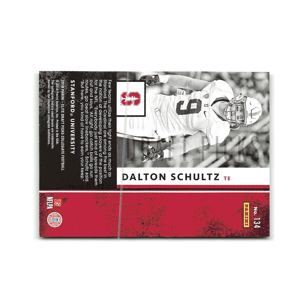 Dalton Schultz Rookie 2018 Panini Elite Draft Picks #134 Stanford Cardinal NM