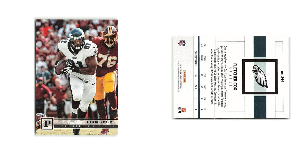 Fletcher Cox 2018 Panini #244 Philadelphia Eagles Football Card NM