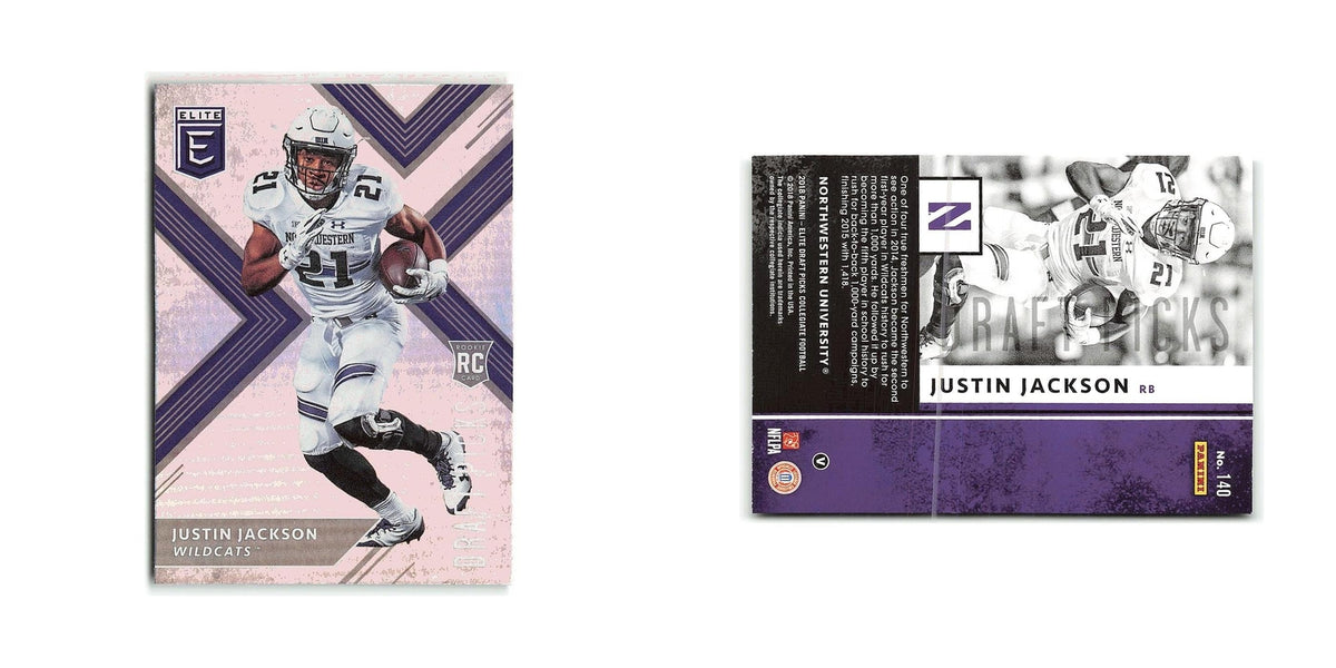 Justin Jackson Rookie 2018 Panini Elite Draft Picks #140 NM
