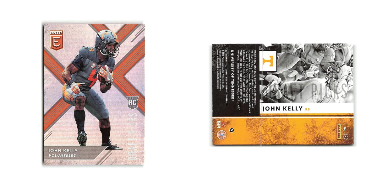 John Kelly Rookie 2018 Panini Elite Draft Picks #137 Tennessee Volunteers NM