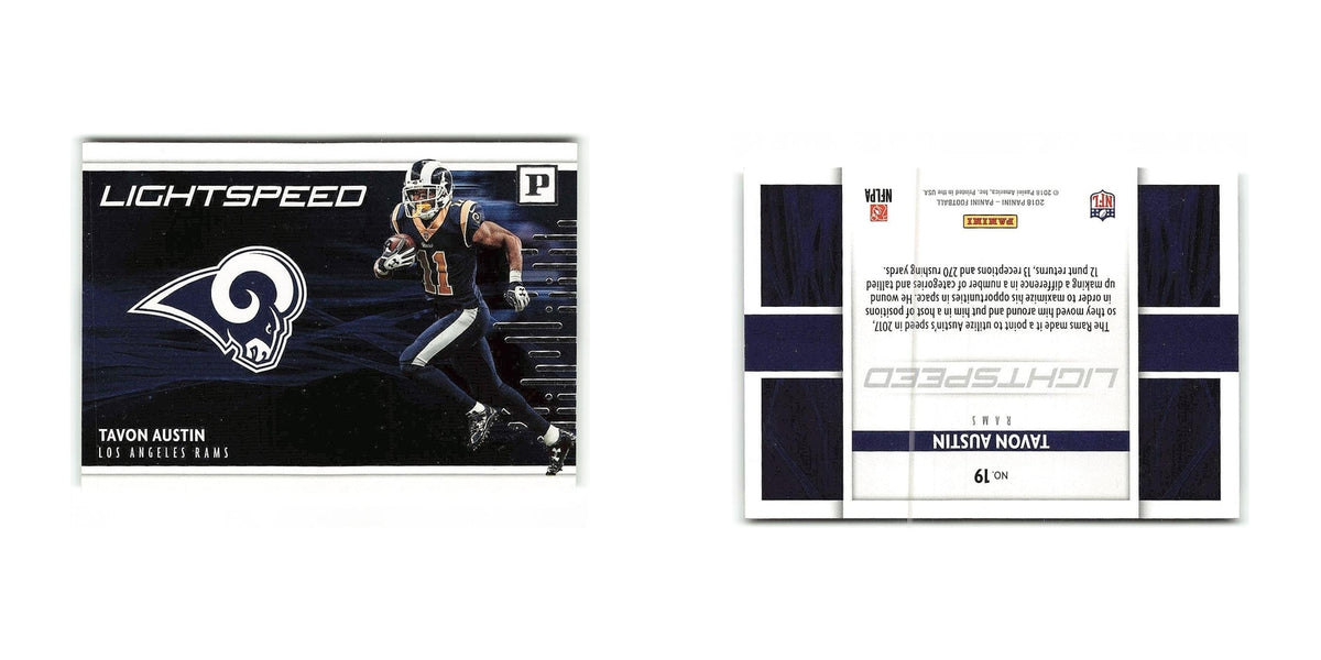 Tavon Austin 2018 Panini Lightspeed #19 Los Angeles Rams Football Card NM