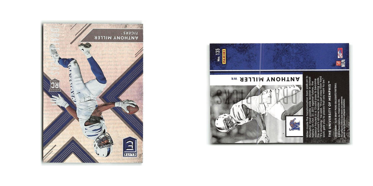 Anthony Miller Rookie 2018 Panini Elite Draft Picks #135 Memphis Tigers NM