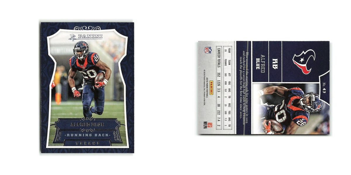 Alfred Blue 2016 Panini #43 Houston Texans Football Card NM