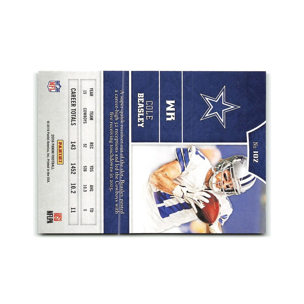 Cole Beasley 2016 Panini #102 Dallas Cowboys Football Card NM
