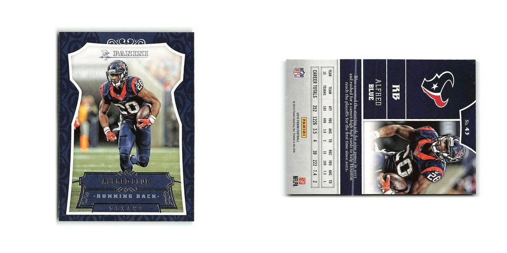 Alfred Blue 2016 Panini #43 Houston Texans Football Card NM