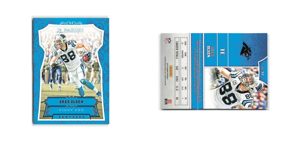 Greg Olsen 2016 Panini #37 Carolina Panthers Football Card NM
