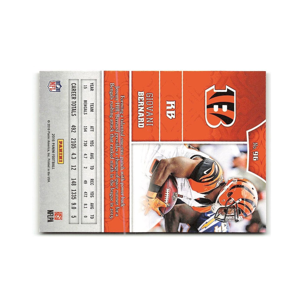 Giovani Bernard 2016 Panini #96 Cincinnati Bengals Football Card NM