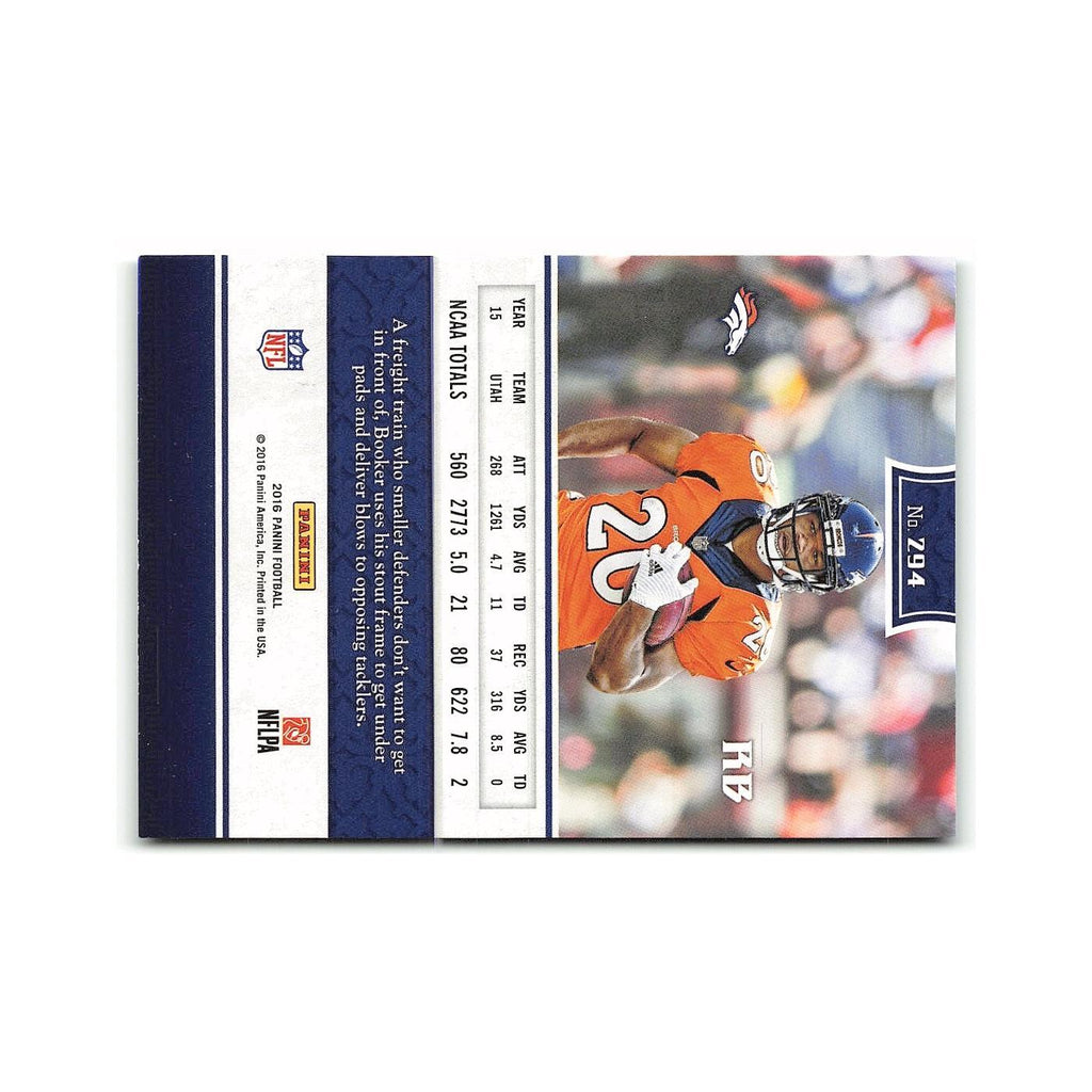 Devontae Booker Rookie 2016 Panini #294 Denver Broncos Football Card NM