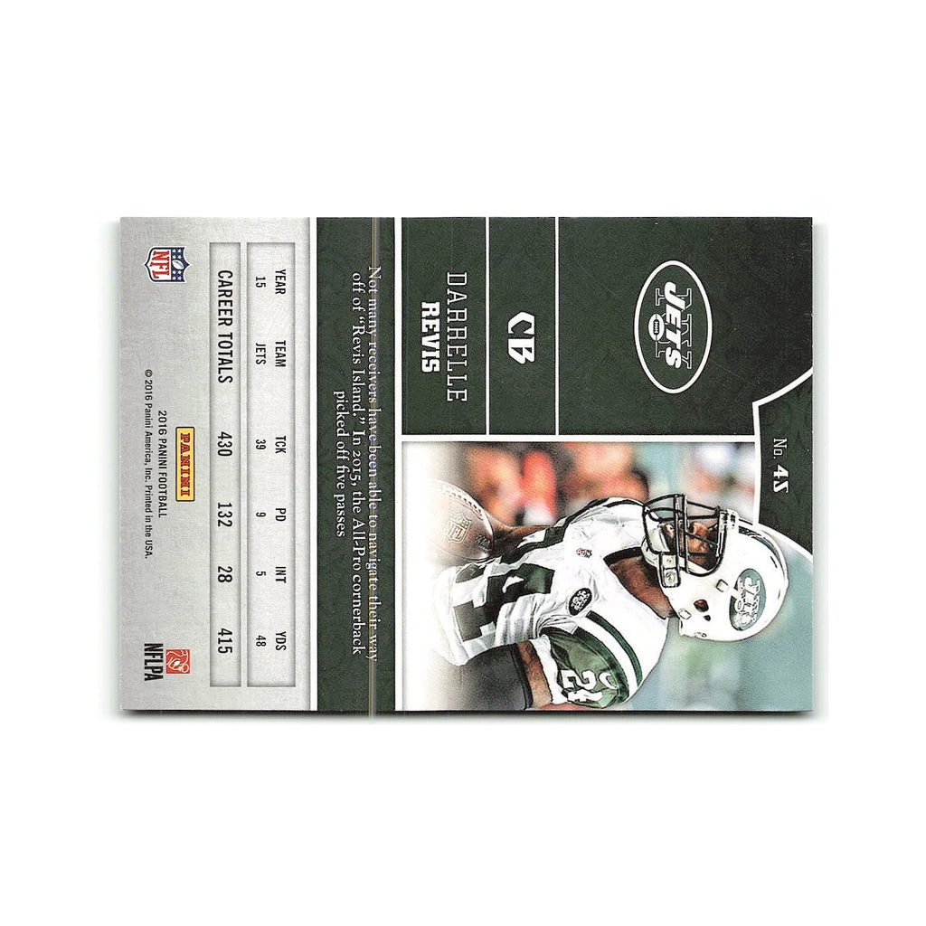 Darrelle Revis 2016 Panini #45 New York Jets Football Card NM